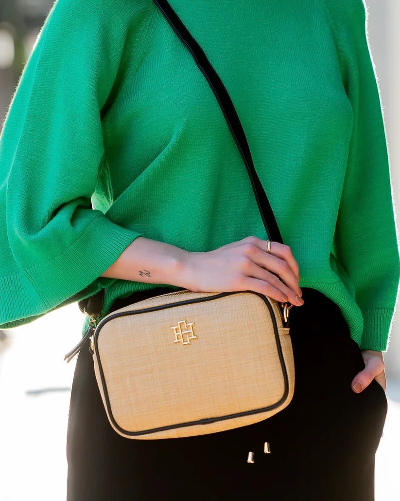CAROLINE HILL MARGOE CROSSBODY- NATURAL BLACK - Gopher Lane Boutique & Gifts