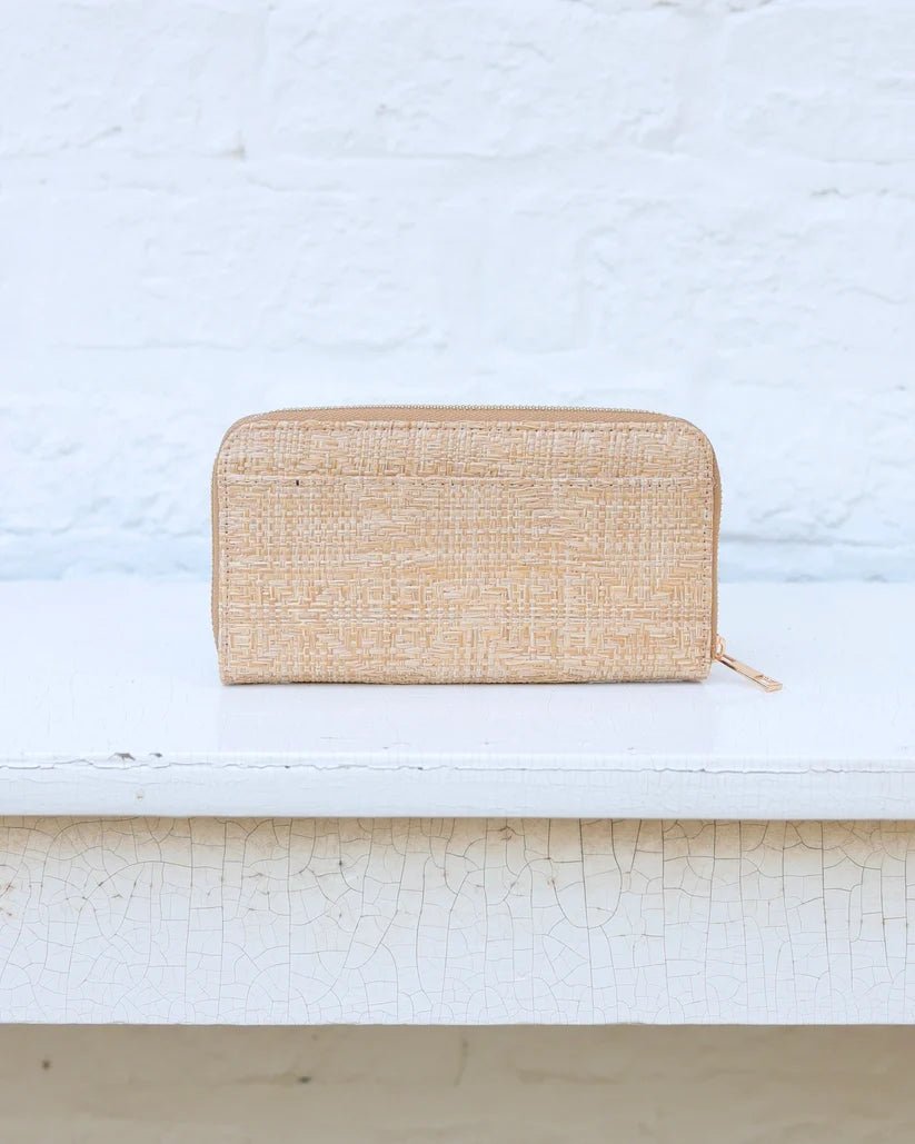 CAROLINE HILL PENELOPE WALLET- NATURAL LATTICE - Gopher Lane Boutique & Gifts