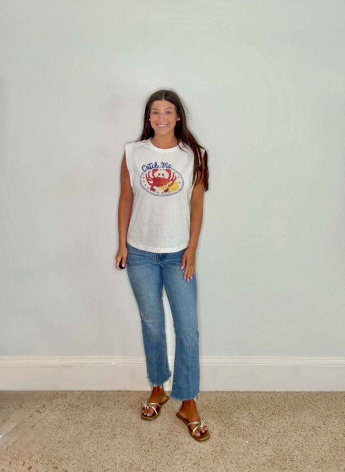 "CATCH ME" COASTAL CRAB TEE - Gopher Lane Boutique & Gifts