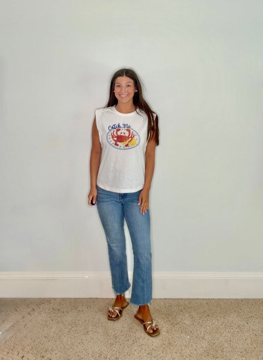 "CATCH ME" COASTAL CRAB TEE - Gopher Lane Boutique & Gifts