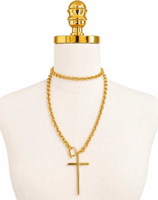 CHANSUTTPEARLS WRAP AROUND CROSS NECKLACE - Gopher Lane Boutique & Gifts