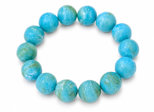 CHUNKY BALL BEAD BRACELET - TURQUOISE - Gopher Lane Boutique & Gifts