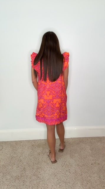 CLEMENTINE RIC RAC RUFFLE MINI DRESS - Gopher Lane Boutique & Gifts