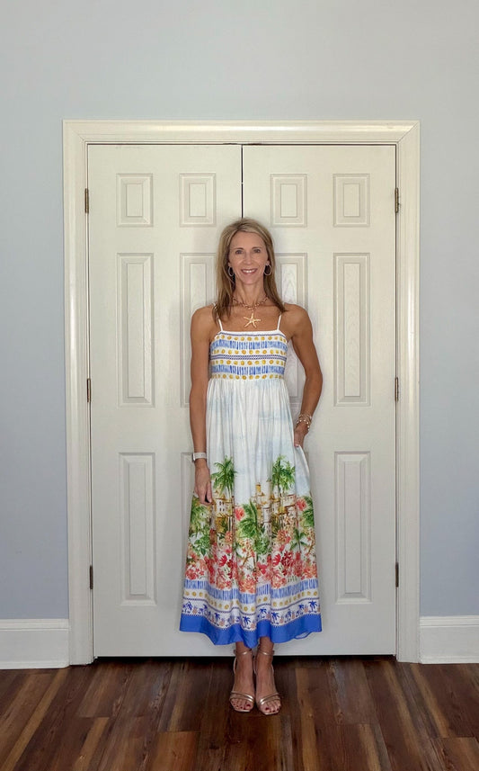 COASTAL ESCAPE TROPICAL SUNDRESS - Gopher Lane Boutique & Gifts