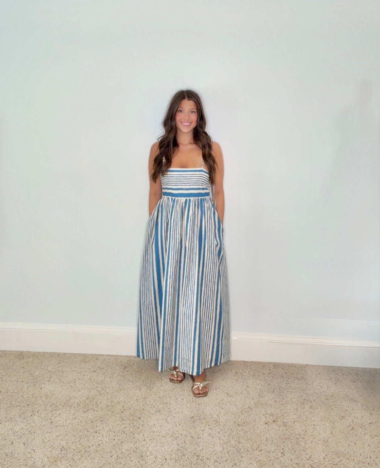 CORA STRIPED MIDI DRESS - Gopher Lane Boutique & Gifts
