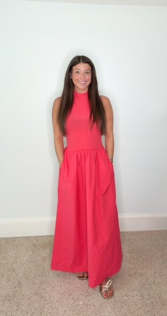 CRIMSON COAST MAXI DRESS BY KARLIE - Gopher Lane Boutique & Gifts