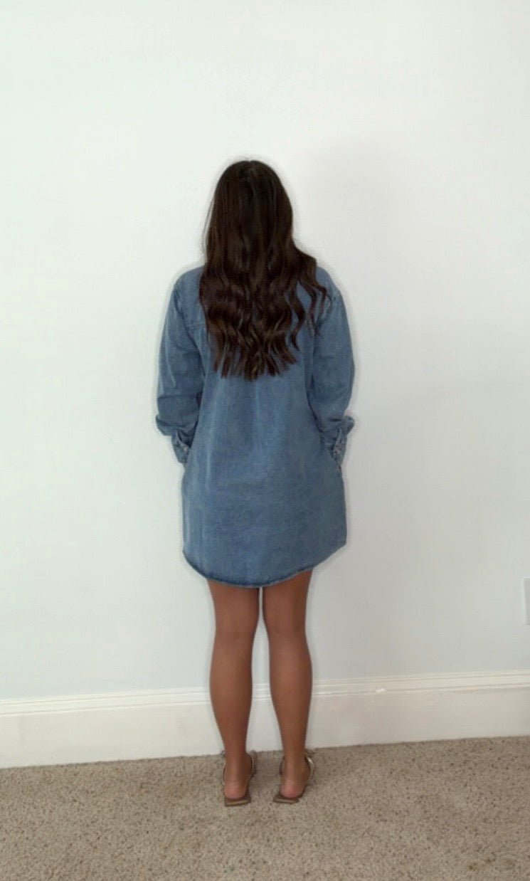 EE:SOME DENIM DRESS - Gopher Lane Boutique & Gifts