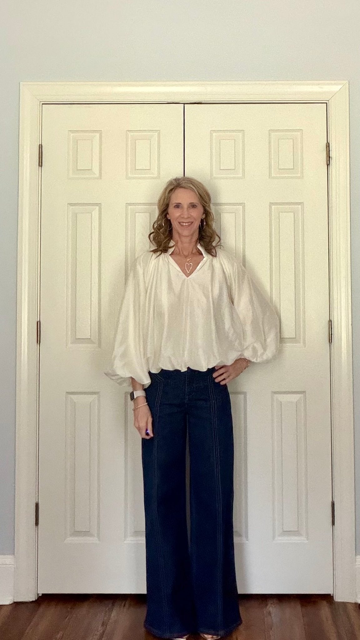ELARA INDIGO HIGH - RISE PINTUCK WIDE LEG JEANS - Gopher Lane Boutique & Gifts