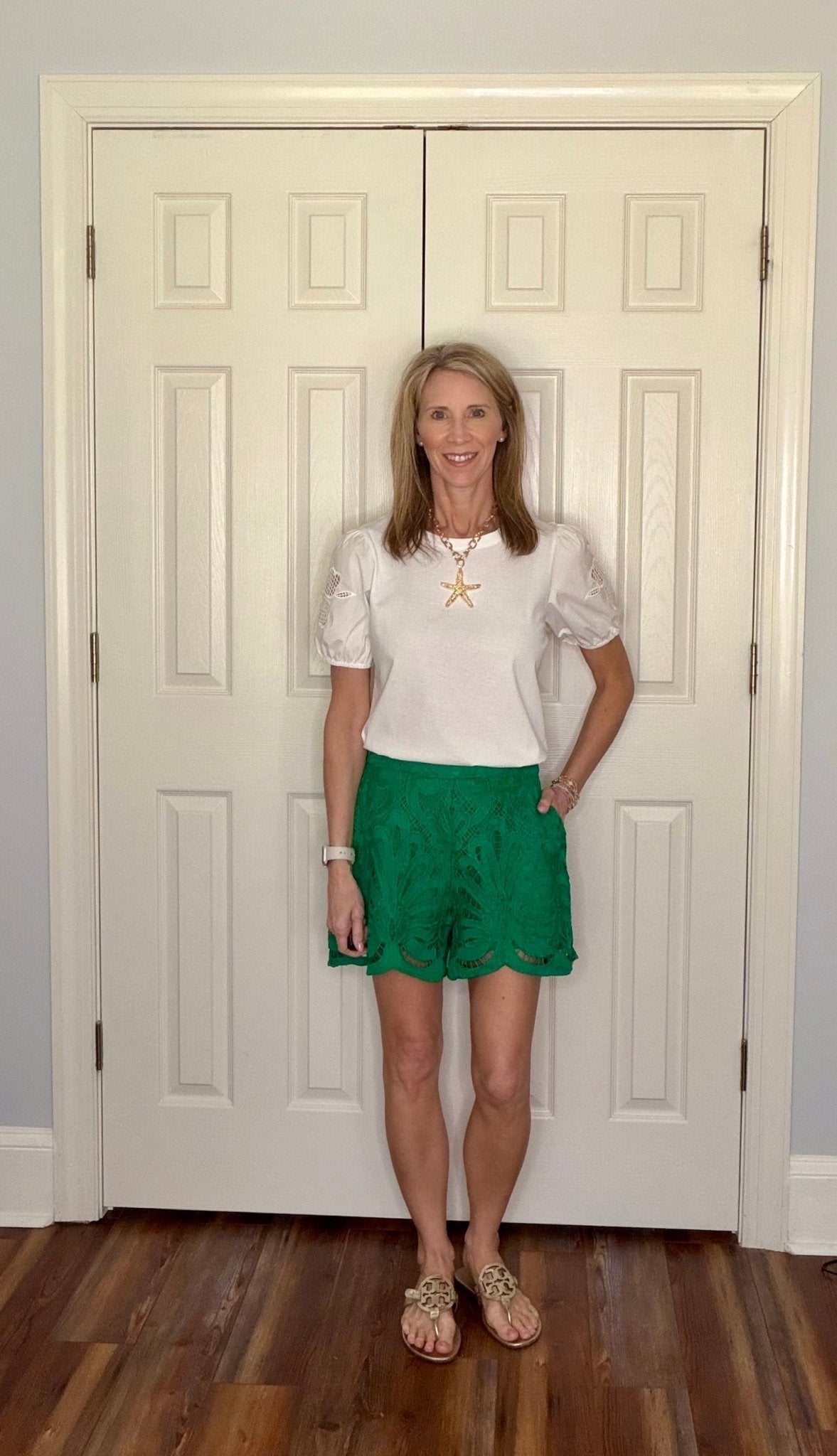 EMERALD MUSE SCALLOPED LACE SHORTS - Gopher Lane Boutique & Gifts