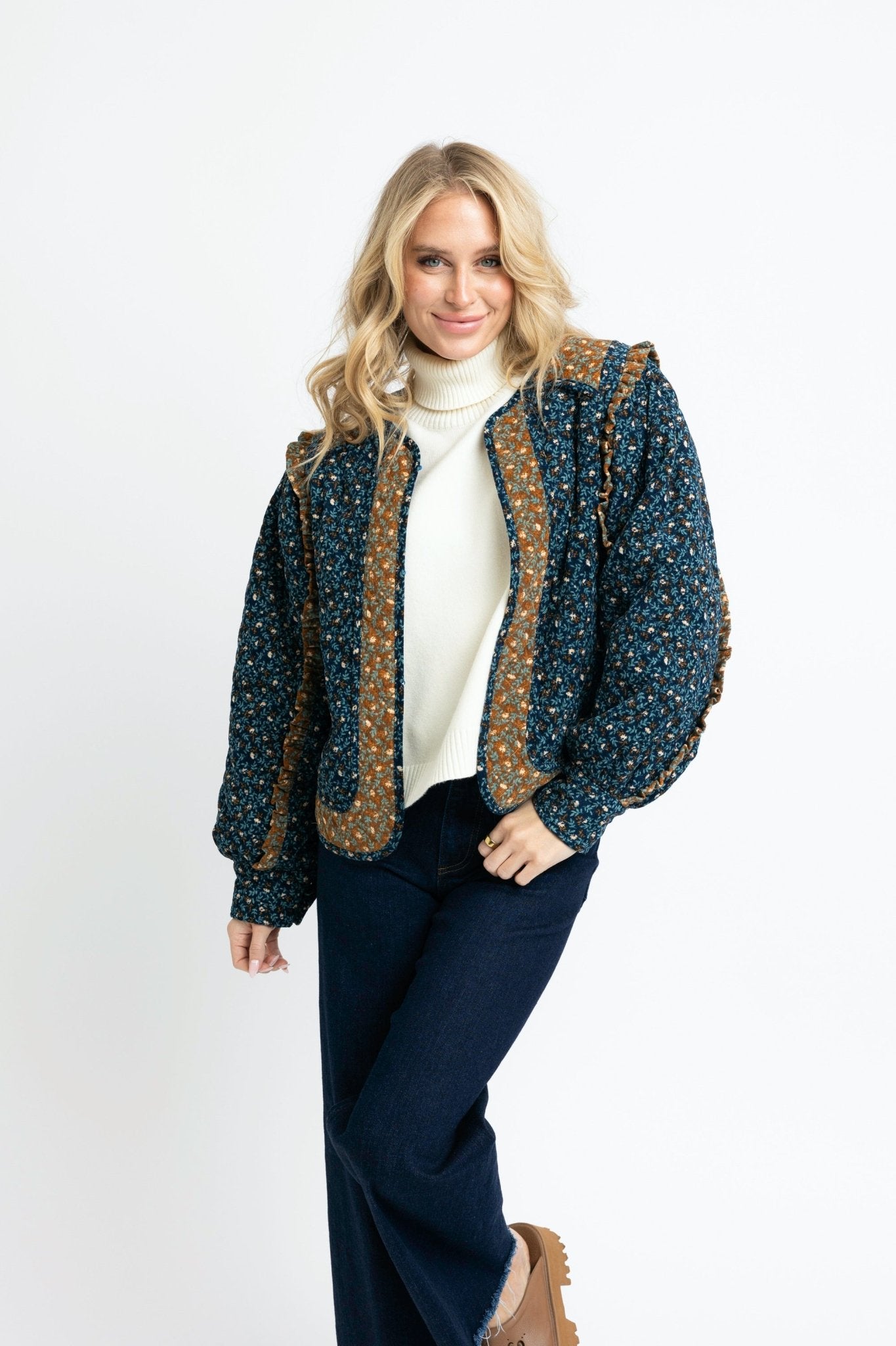 FORESTRY TAPESTRY QUILTED JACKET BY KARLIE - Gopher Lane Boutique & Gifts