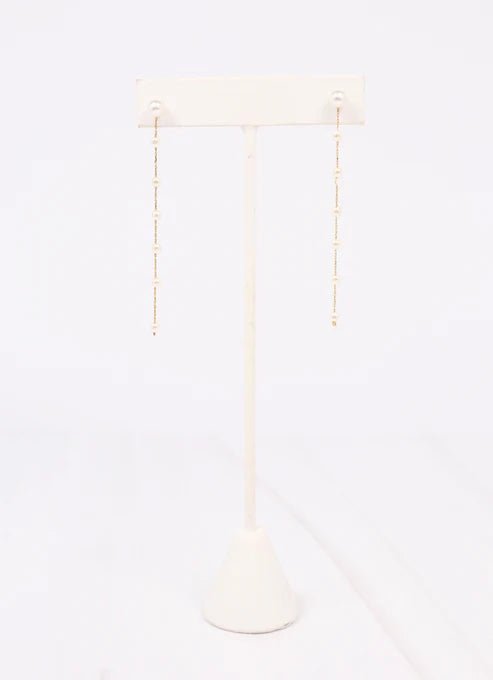 GILMORE PEARL DROP EARRING - GOLD - Gopher Lane Boutique & Gifts