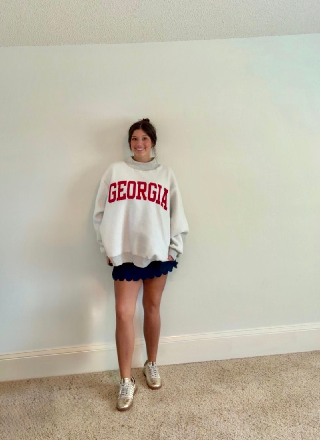GOD BLESS GA/GEORGIA REVERSIBLE MOCK NECK SWEATSHIRT - Gopher Lane Boutique & Gifts