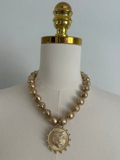 GOLD BEAD NECKLACE WITH TIGER PENDANT - Gopher Lane Boutique & Gifts