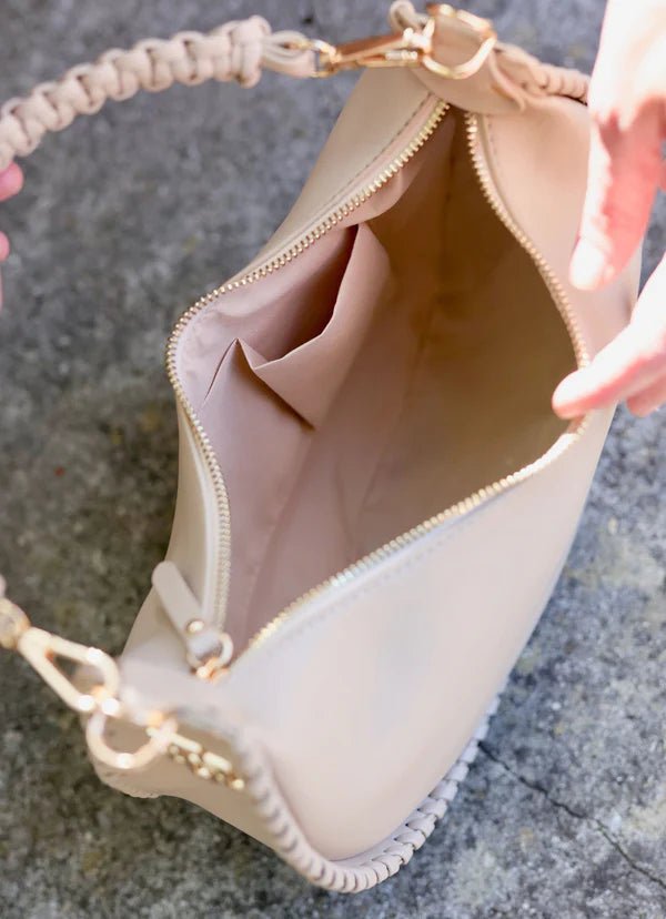 GWYNN WHIPSTITCH HANDBAG - CAMEL - Gopher Lane Boutique & Gifts