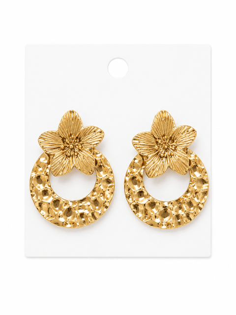 HART DESIGNS GOLDEN BLOOM STATEMENT EARINGS - Gopher Lane Boutique & Gifts