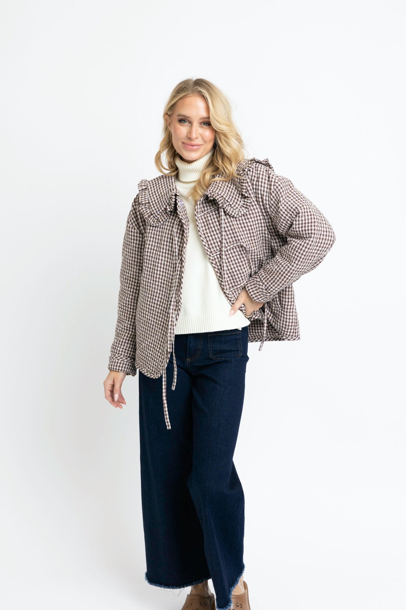 HARVEST RUFFLE JACKET BY KARLIE - Gopher Lane Boutique & Gifts