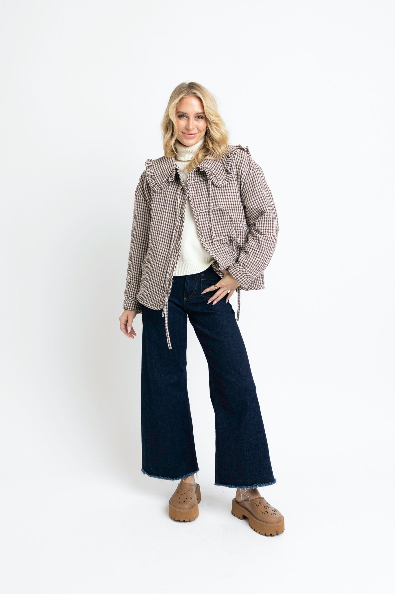 HARVEST RUFFLE JACKET BY KARLIE - Gopher Lane Boutique & Gifts