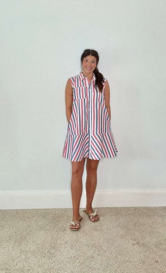 HAZEL STRIPED DRESS - Gopher Lane Boutique & Gifts