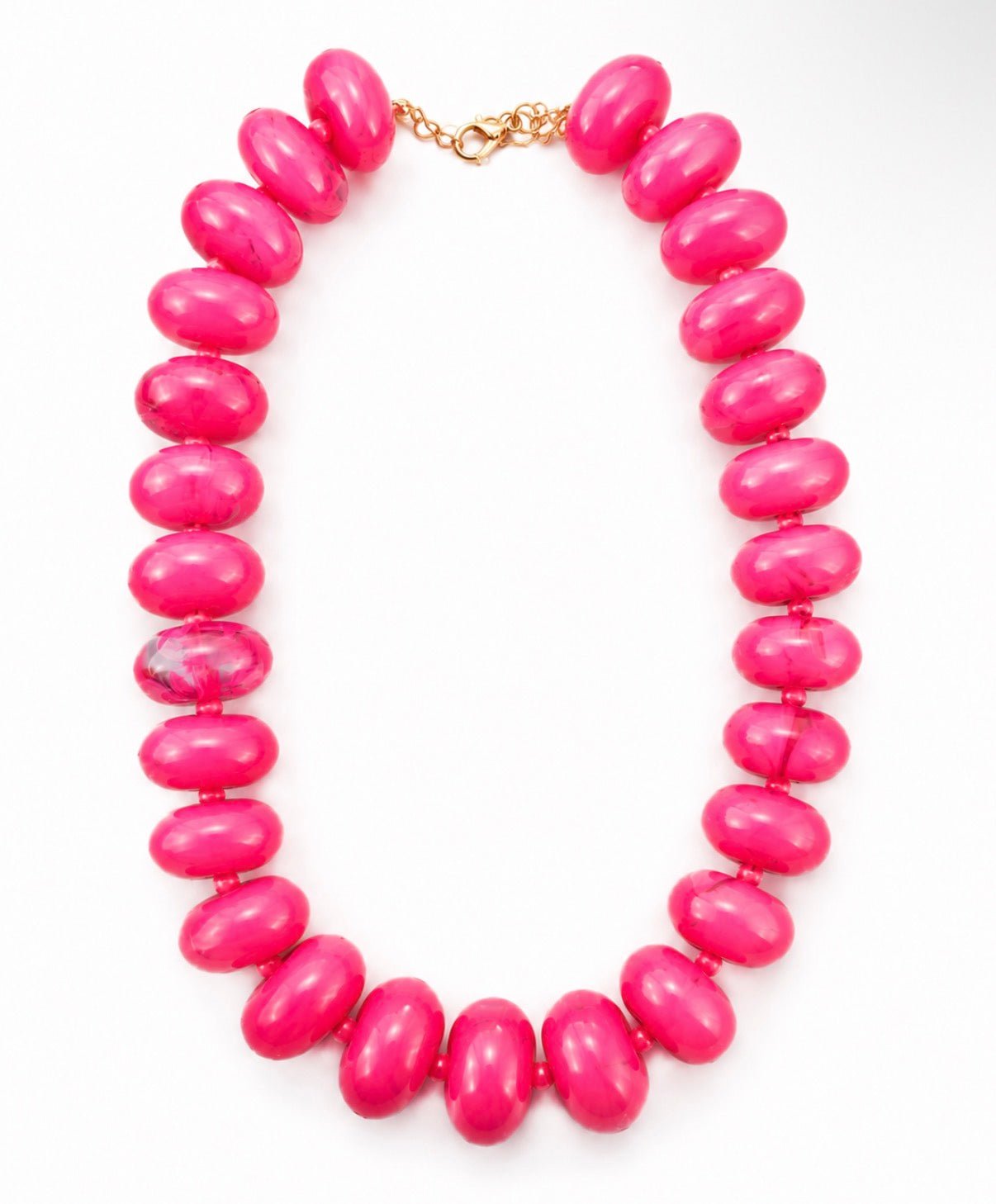 HOT PINK CHUNKY BEADED NECKLACE - Gopher Lane Boutique & Gifts