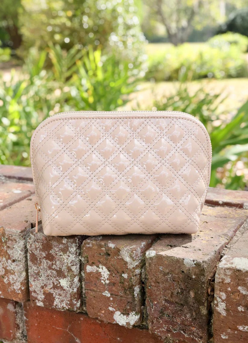 IBIZA SMALL POUCH - NUDE PATENT SQ - Gopher Lane Boutique & Gifts
