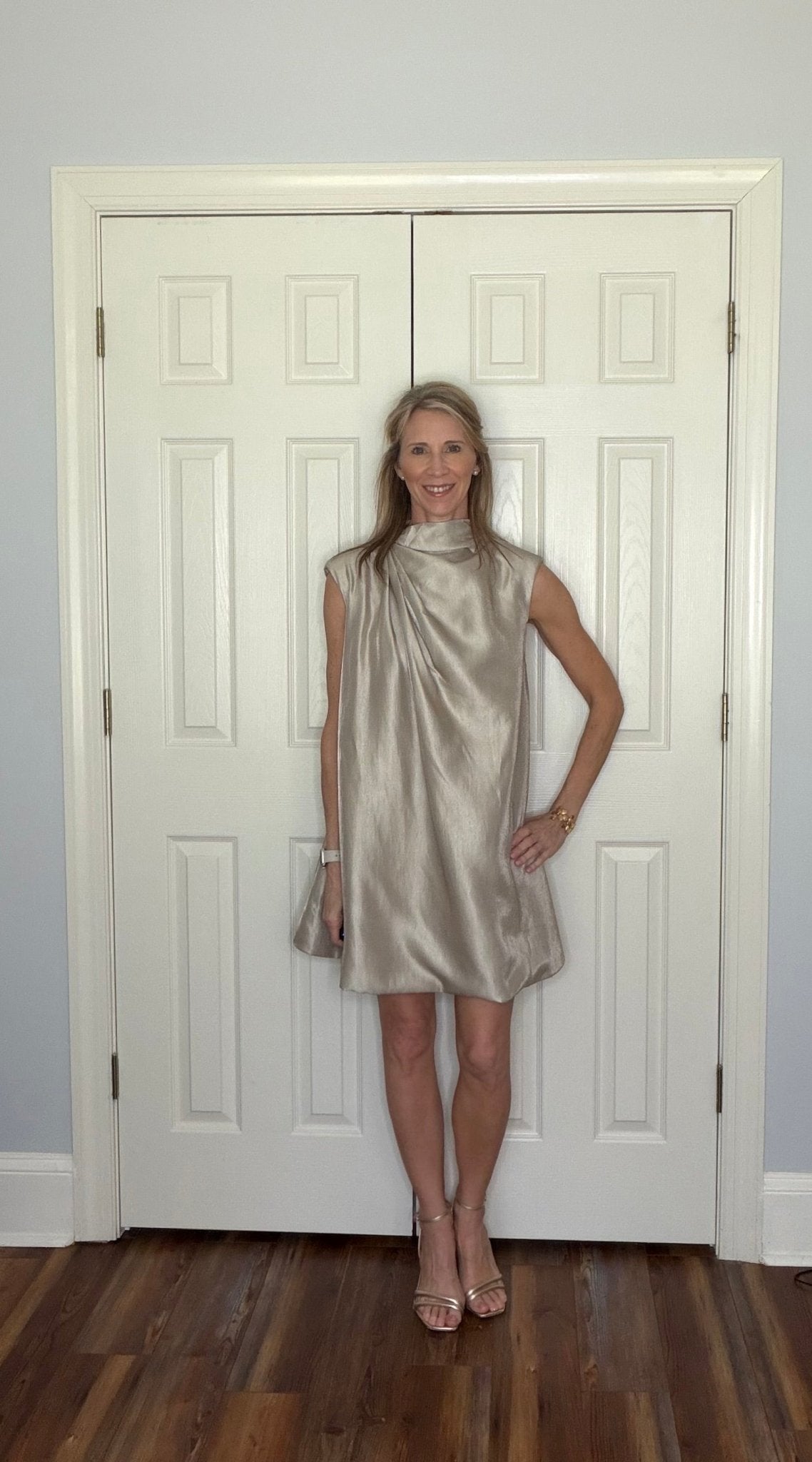 JAMESON CHAMPAGNE MINI DRESS - Gopher Lane Boutique & Gifts