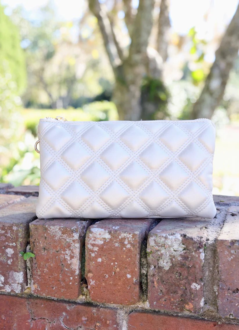 LIZ CUSTOM CROSSBODY BAG - PEARL QUILTED DQ - Gopher Lane Boutique & Gifts
