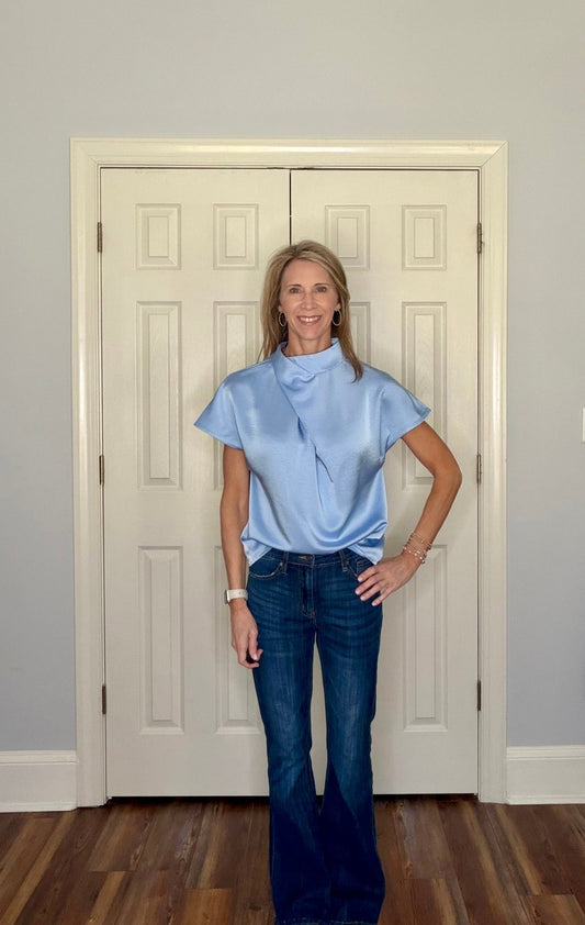 MALLORY MOCK NECK TOP - Gopher Lane Boutique & Gifts