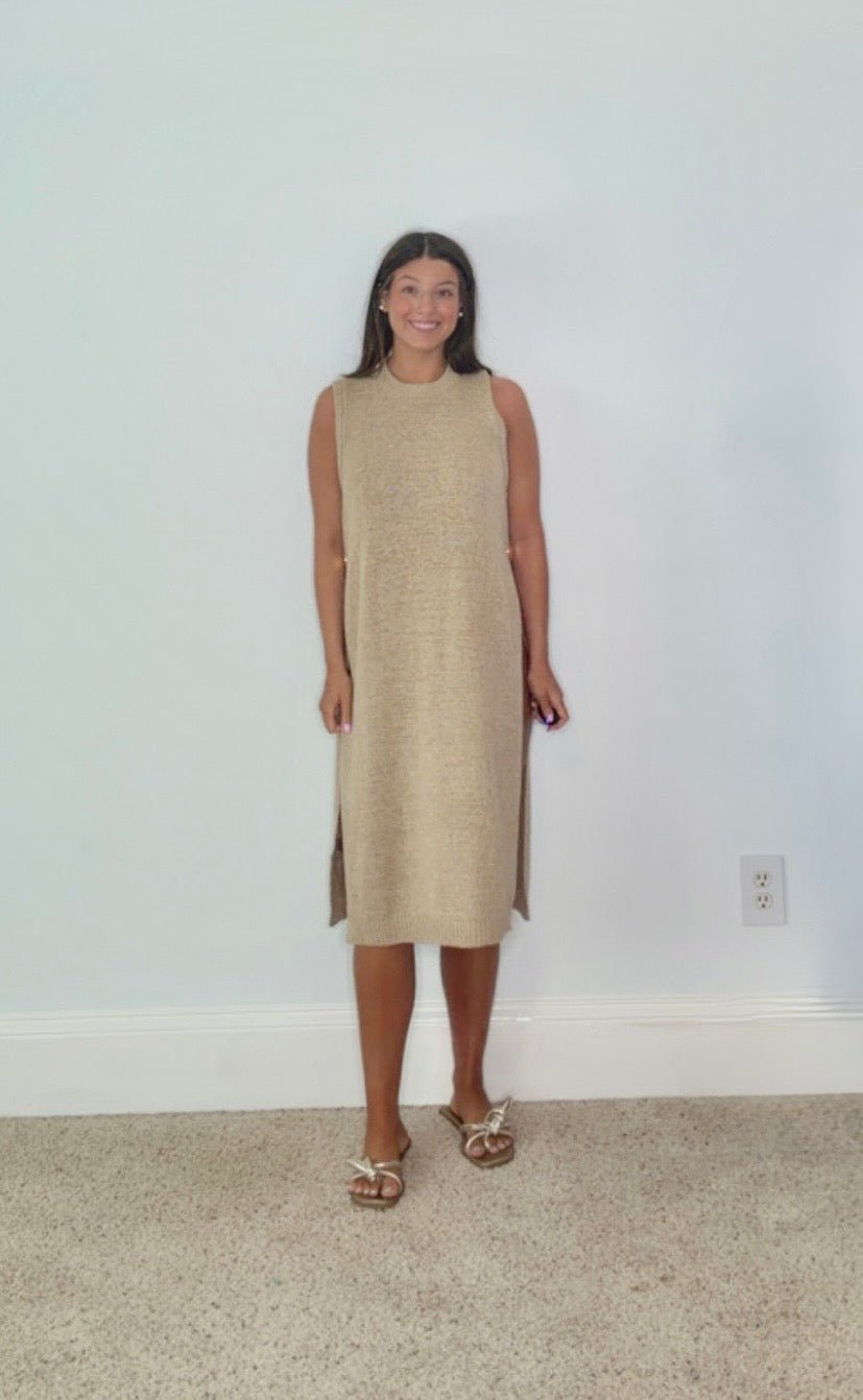 MARGAUX KNIT SIDE BUTTON MIDI COVER UP - Gopher Lane Boutique & Gifts