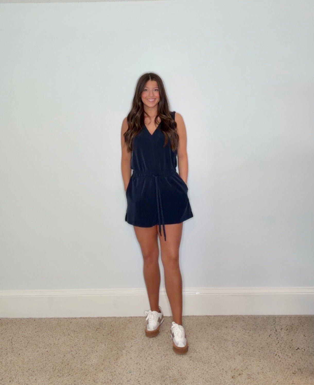 MIDNIGHT LUXE NAVY MODAL ROMPER - Gopher Lane Boutique & Gifts