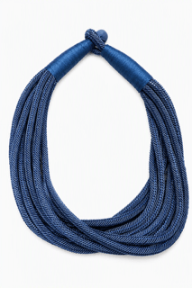 MULTI STRAND ROPE NECKLACE- BLUE - Gopher Lane Boutique & Gifts