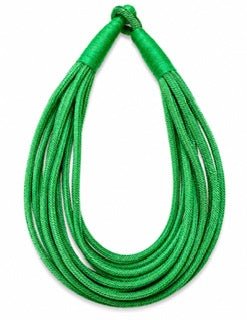 MULTI - STRAND ROPE NECKLACE - GREEN - Gopher Lane Boutique & Gifts