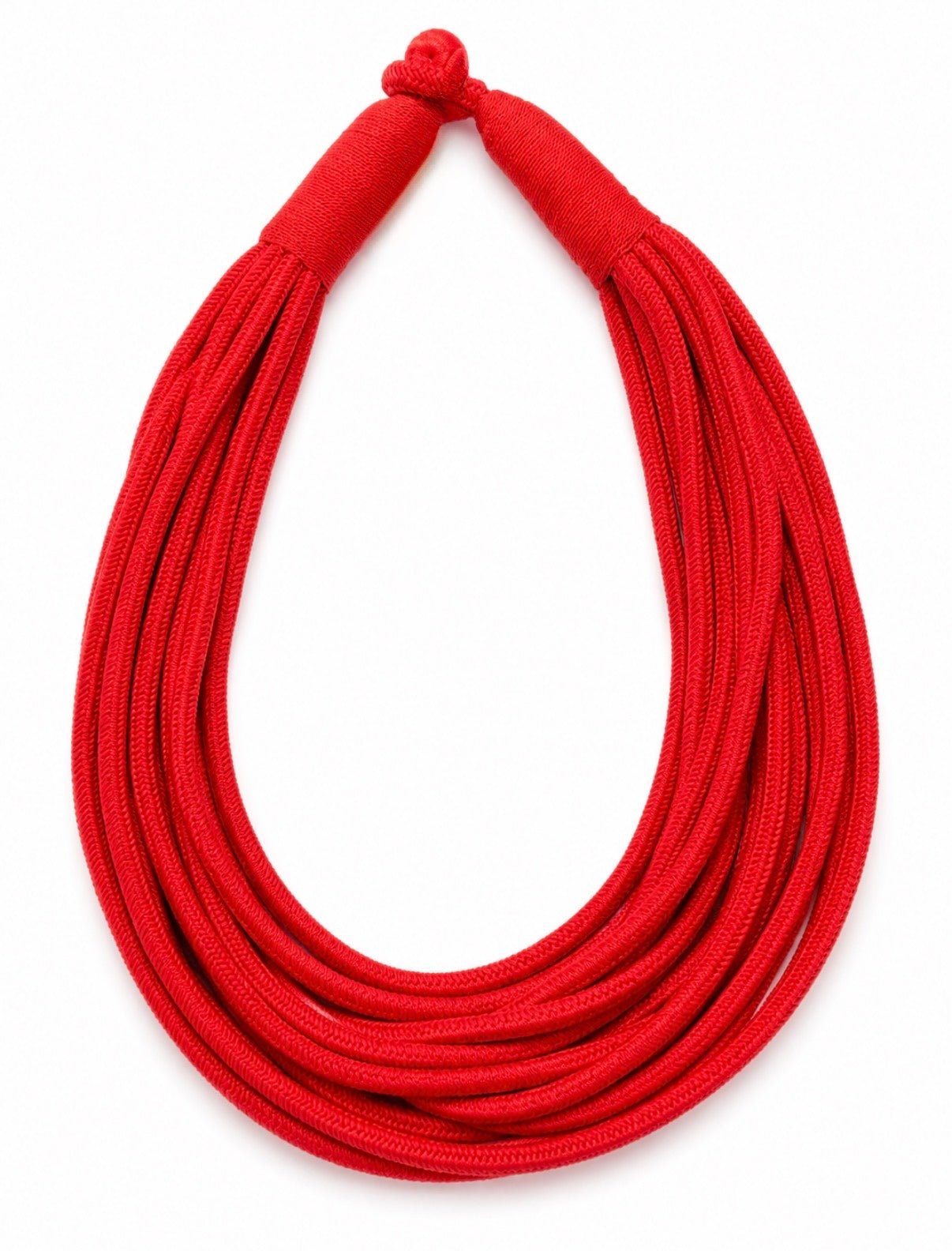 MULTI - STRAND ROPE NECKLACE - RED - Gopher Lane Boutique & Gifts