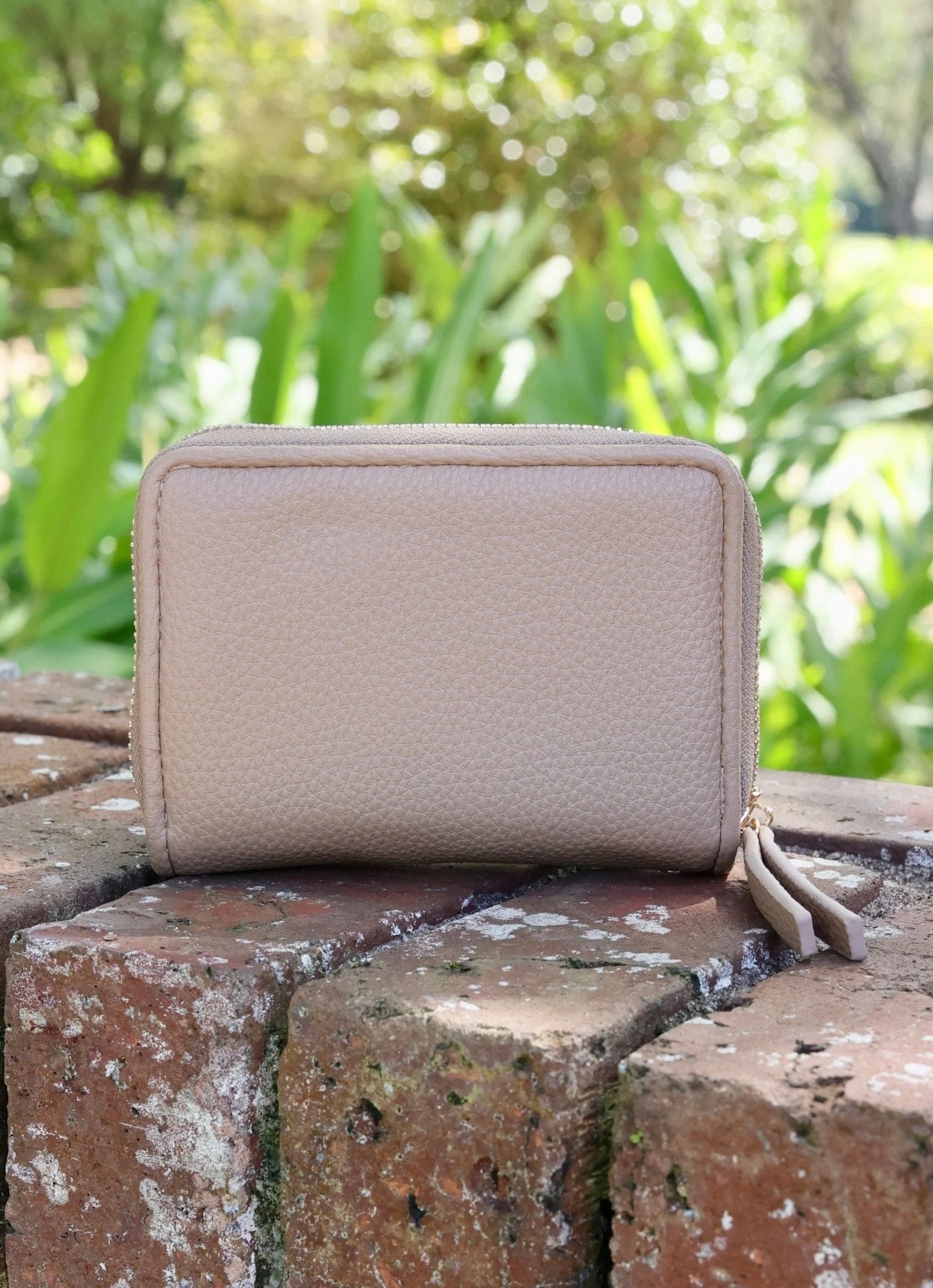 NADINE ZIPPERED WALLET - TAUPE - Gopher Lane Boutique & Gifts