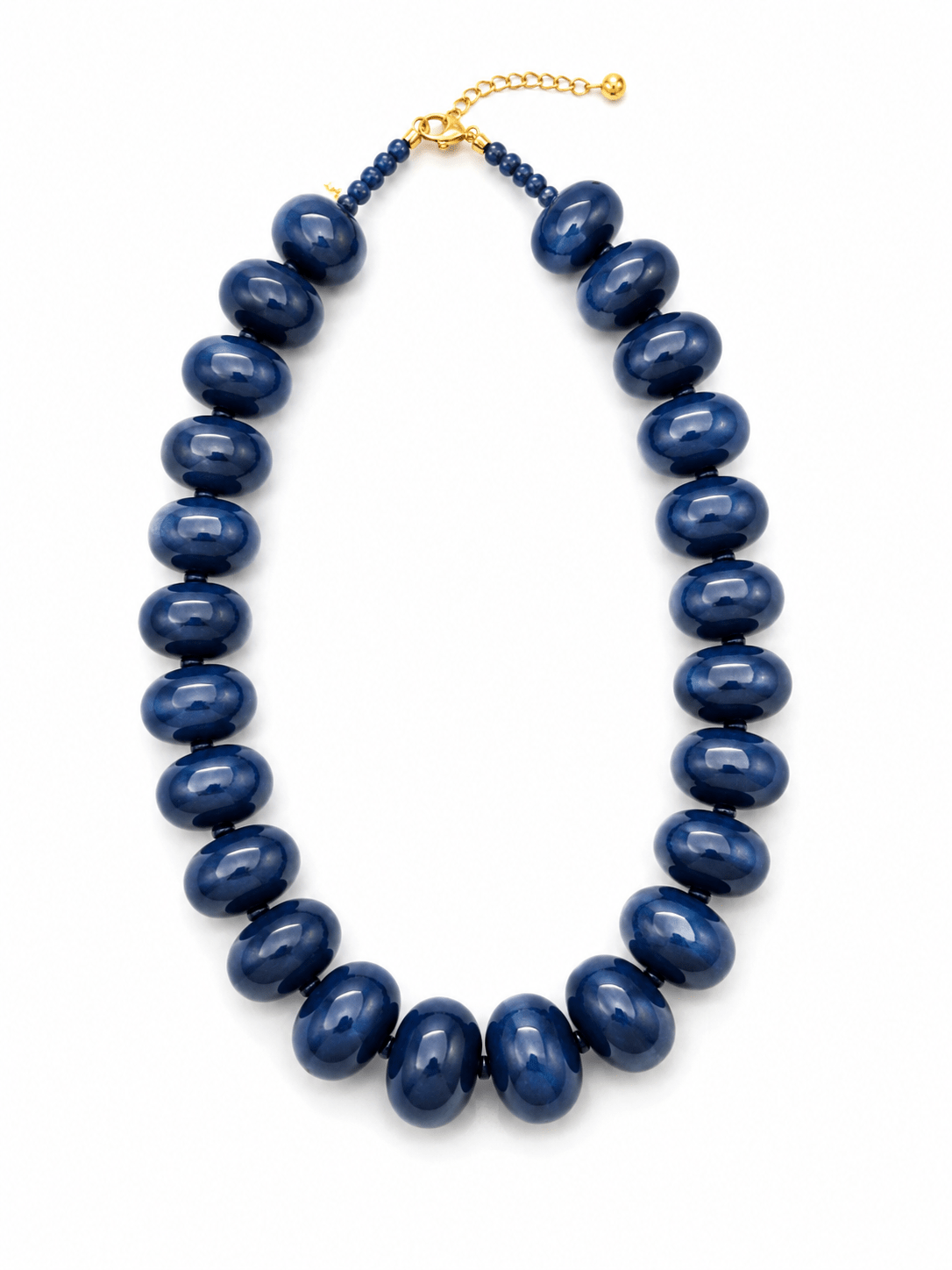 NAVY CHUNKY BEADED NECKLACE - Gopher Lane Boutique & Gifts