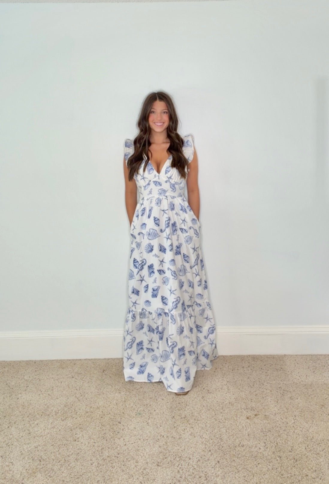 NERISSA SEASHELL MAXI DRESS - Gopher Lane Boutique & Gifts