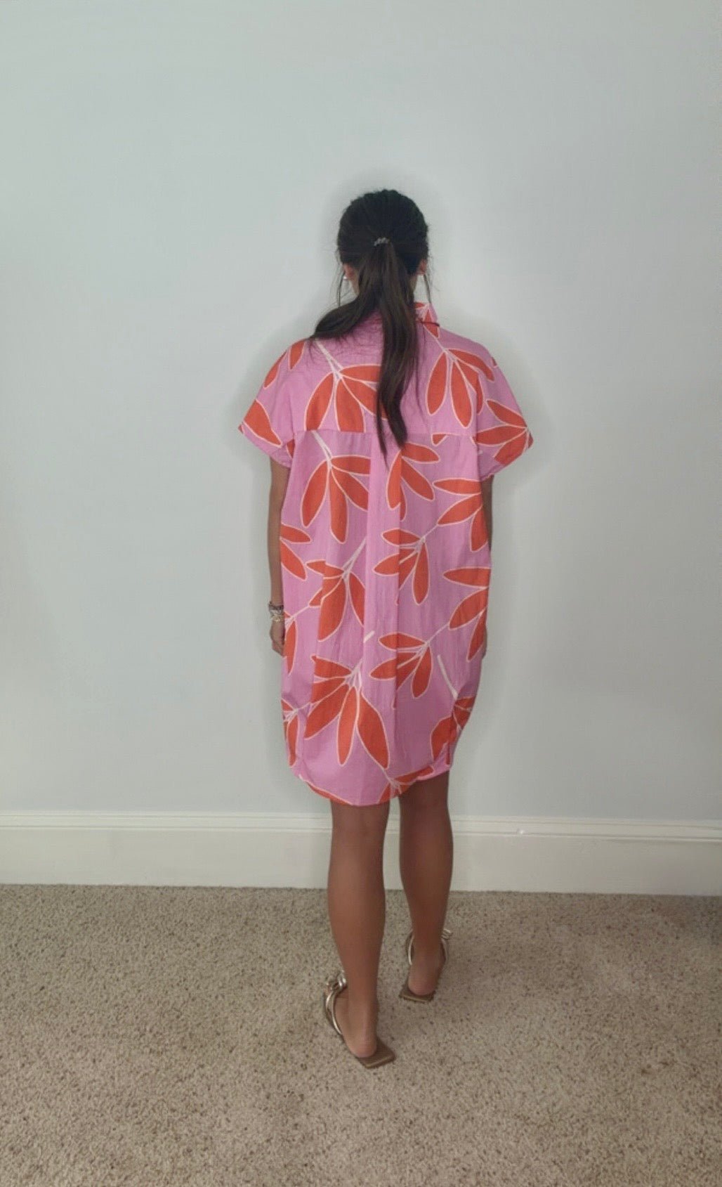 PALOMA TROPICAL COLLARED SHIRT DRESS BY KARLIE - Gopher Lane Boutique & Gifts