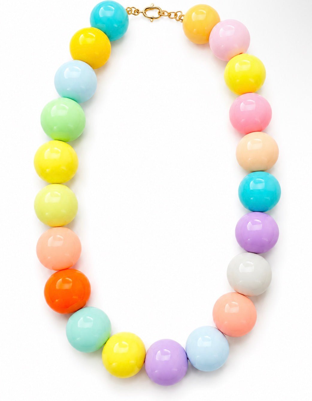 PASTEL MULTICOLOR CHUNKY BEADED NECKLACE - Gopher Lane Boutique & Gifts