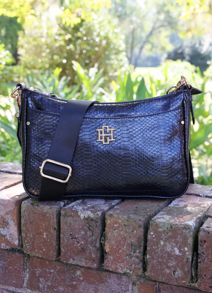 PAXTON CROSSBODY BAG WITH POCKETS - BLACK ES - Gopher Lane Boutique & Gifts