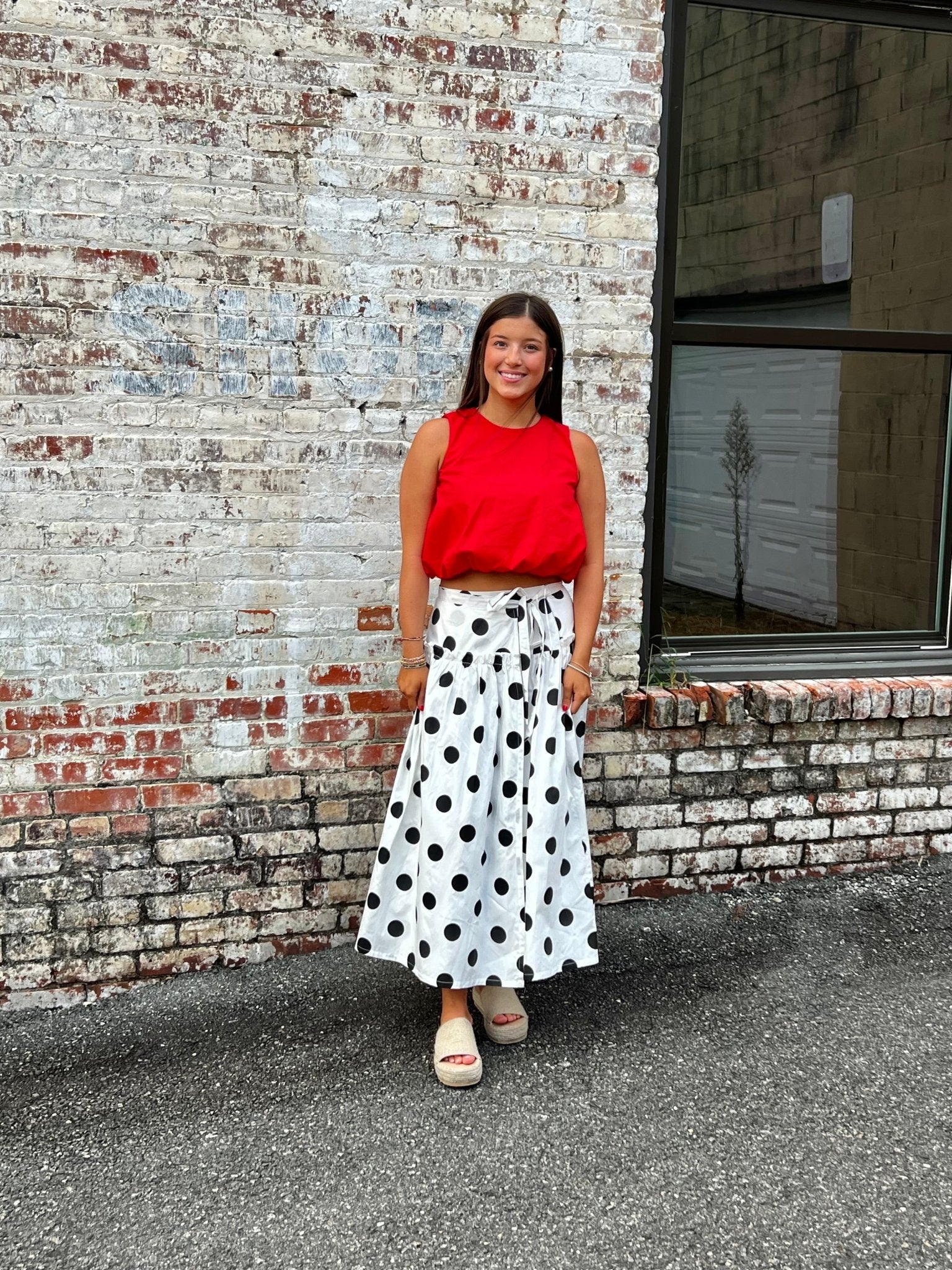 RED BUBBLE TOP - Gopher Lane Boutique & Gifts