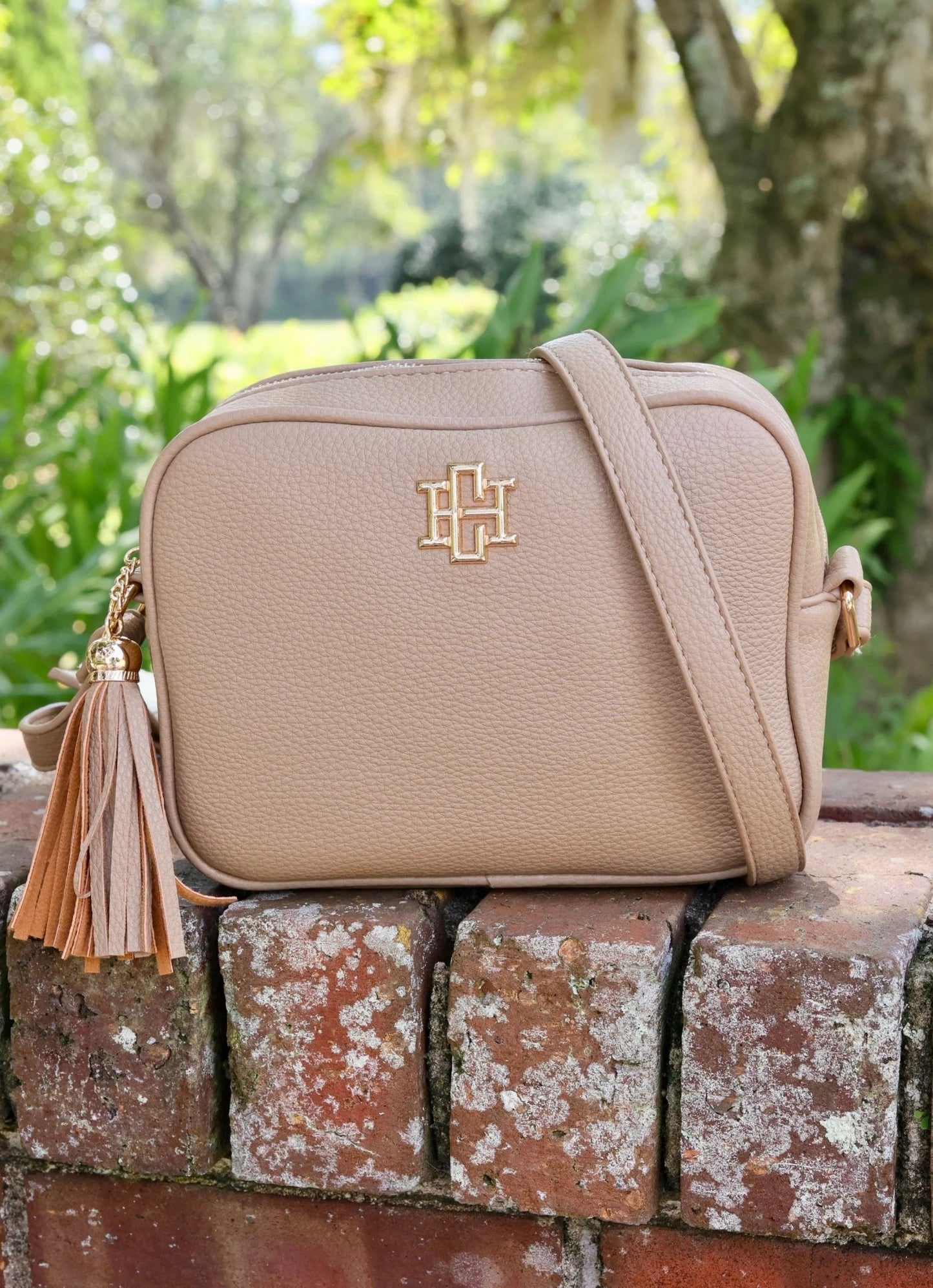 RYLIE CROSSBODY WITH TASSEL - TAUPE - Gopher Lane Boutique & Gifts