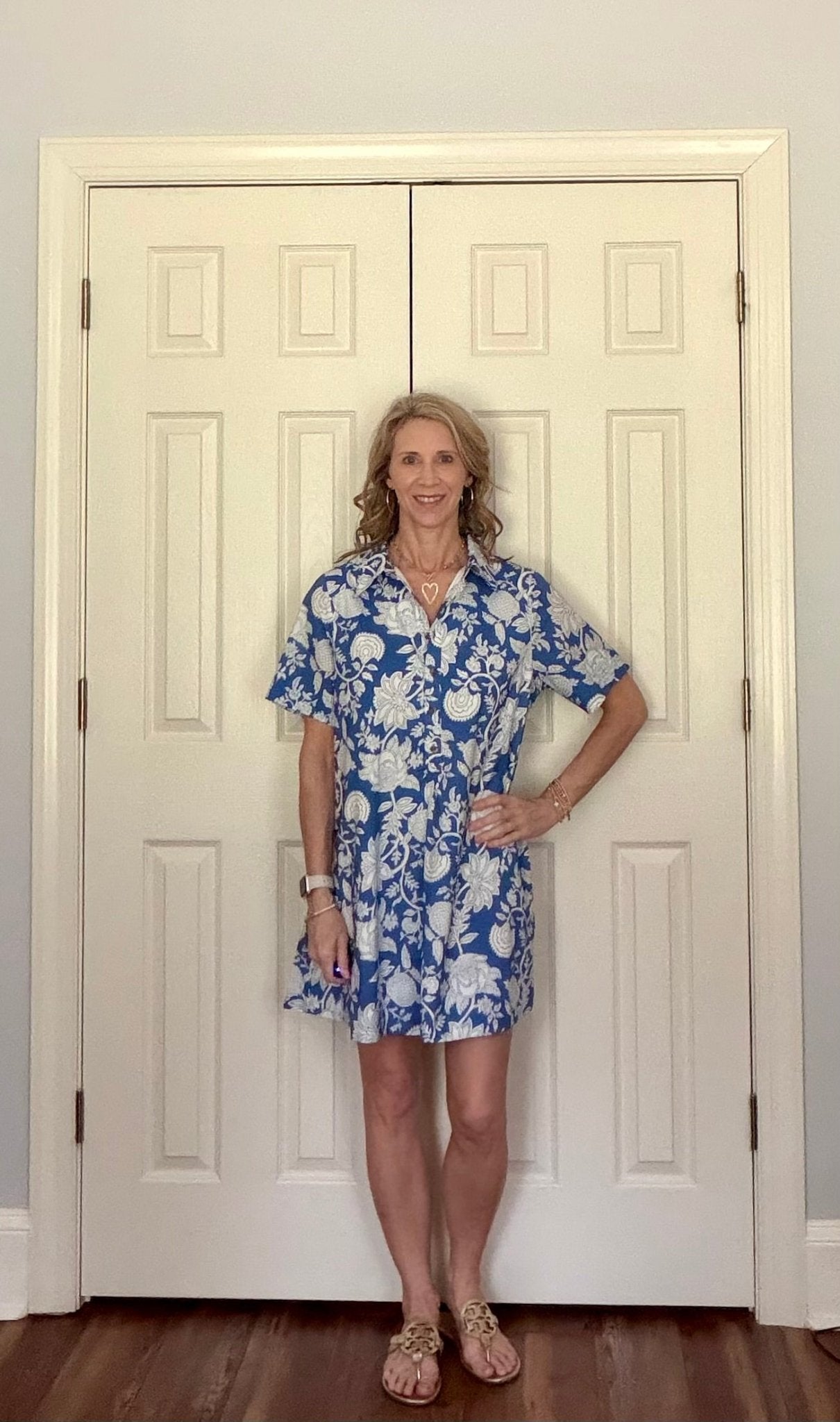 SANTORINI BLOOM FLORAL SHIRT DRESS - Gopher Lane Boutique & Gifts