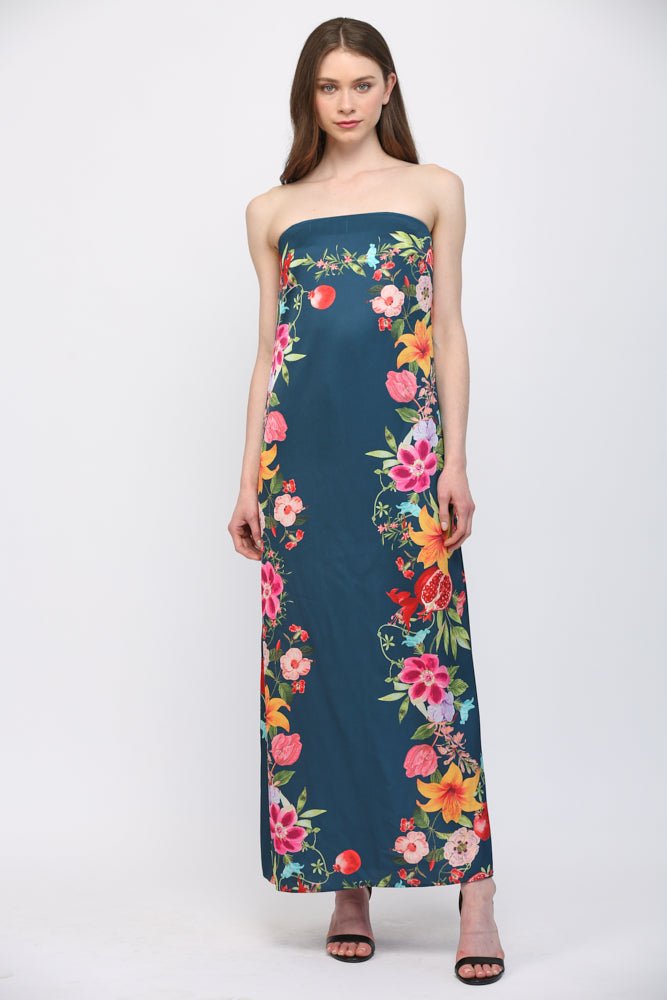 SARINA MIDNIGHT FLORAL MAXI DRESS - Gopher Lane Boutique & Gifts