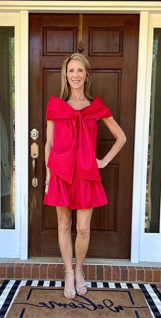 SCARLETT BOW DRESS - Gopher Lane Boutique & Gifts