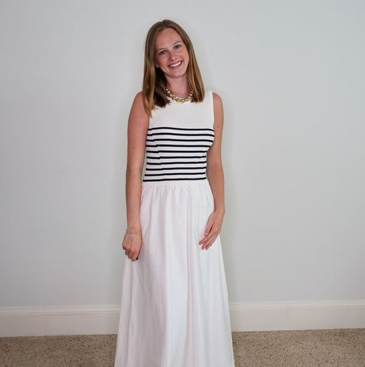 SEASIDE STRIPE MAXI DRESS - Gopher Lane Boutique & Gifts