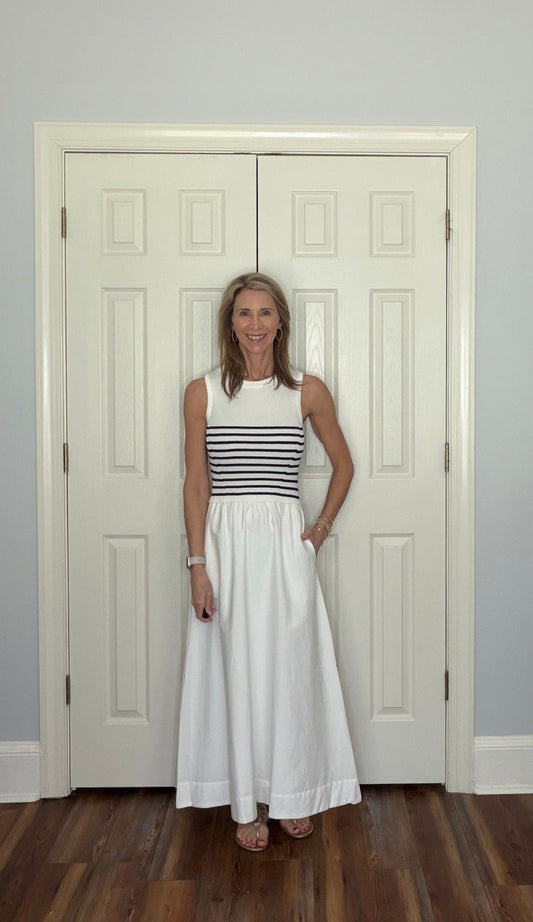 SEASIDE STRIPE MAXI DRESS - Gopher Lane Boutique & Gifts