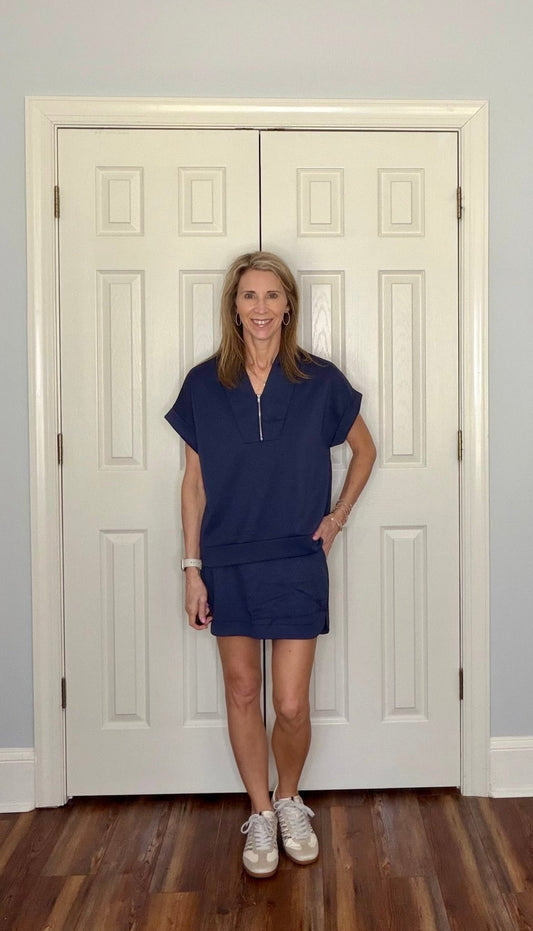 SLOANE NAVY TOP - Gopher Lane Boutique & Gifts