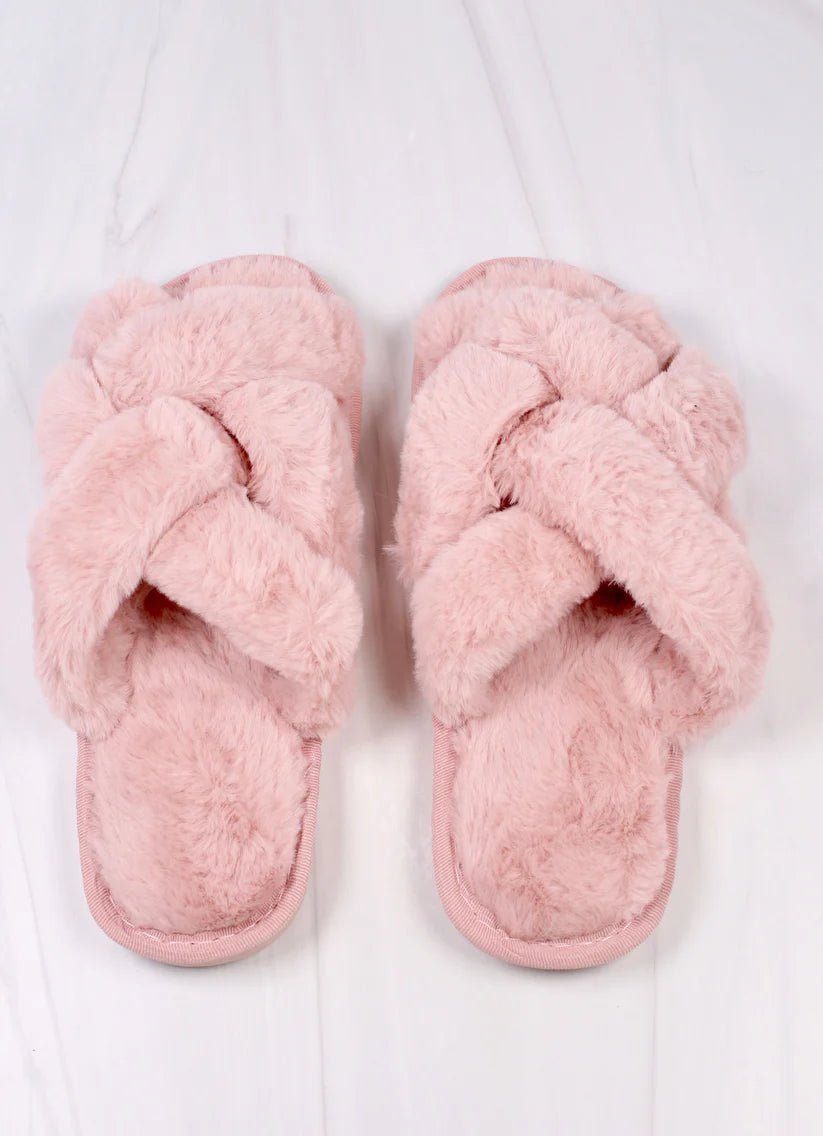 SOFIE OPEN SLIPPERS - BLUSH - Gopher Lane Boutique & Gifts