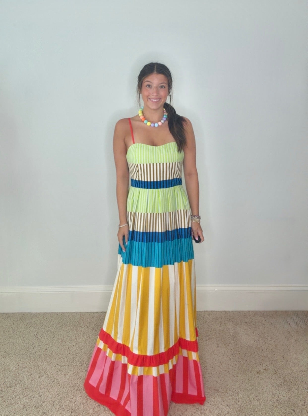 SOLONA STRIPED MAXI DRESS BY KARLIE - Gopher Lane Boutique & Gifts