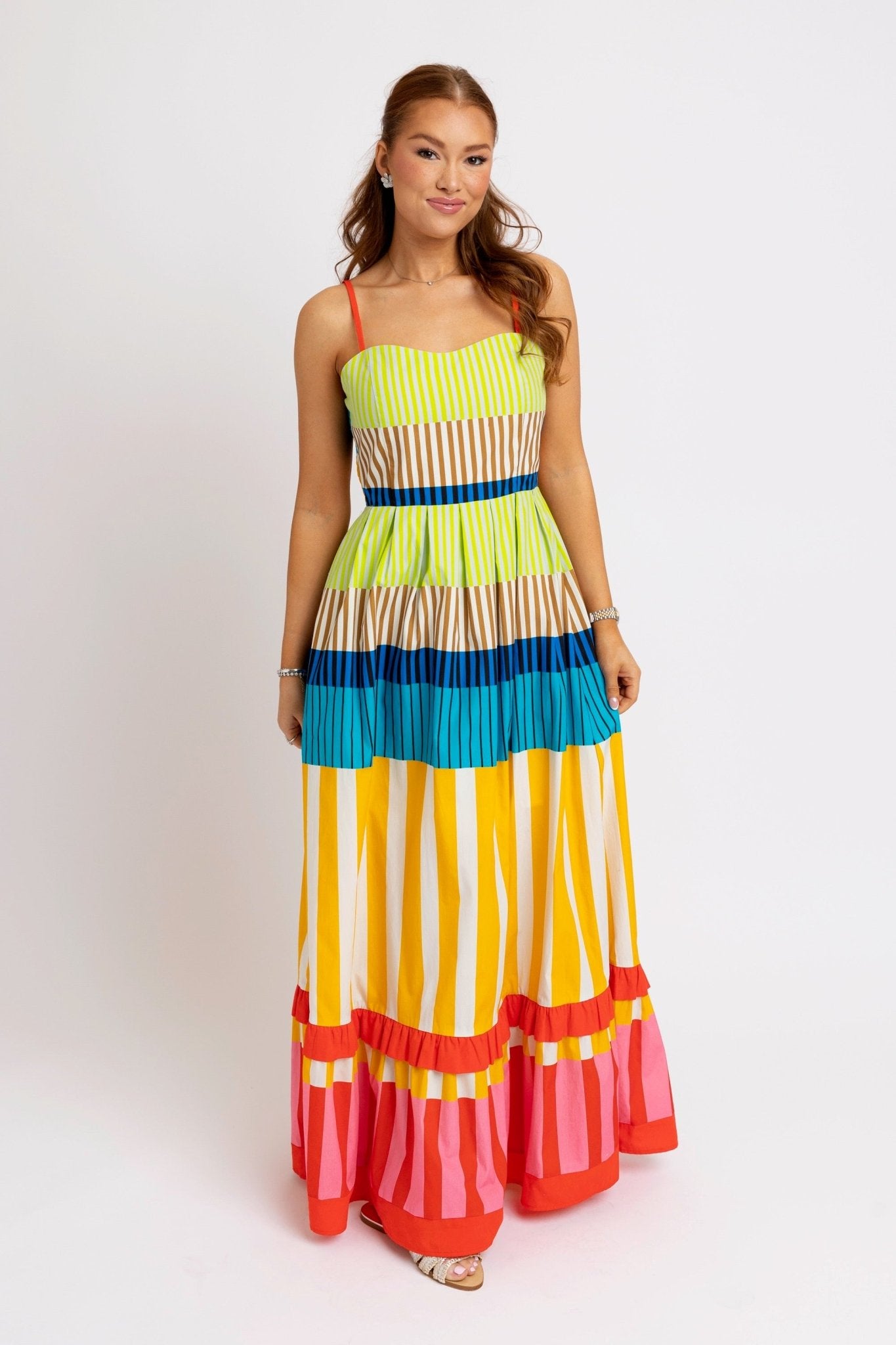 SOLONA STRIPED MAXI DRESS BY KARLIE - Gopher Lane Boutique & Gifts
