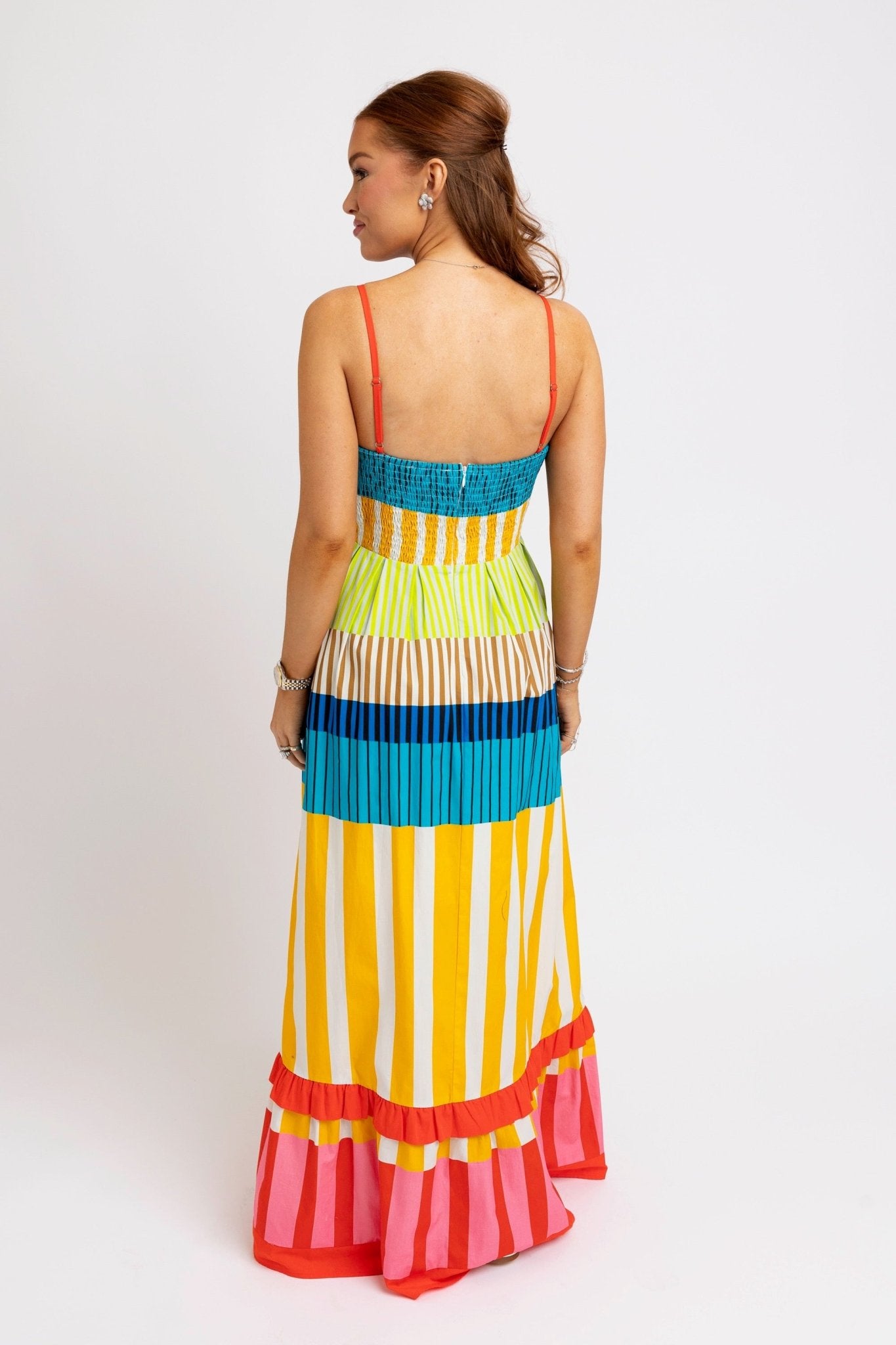SOLONA STRIPED MAXI DRESS BY KARLIE - Gopher Lane Boutique & Gifts